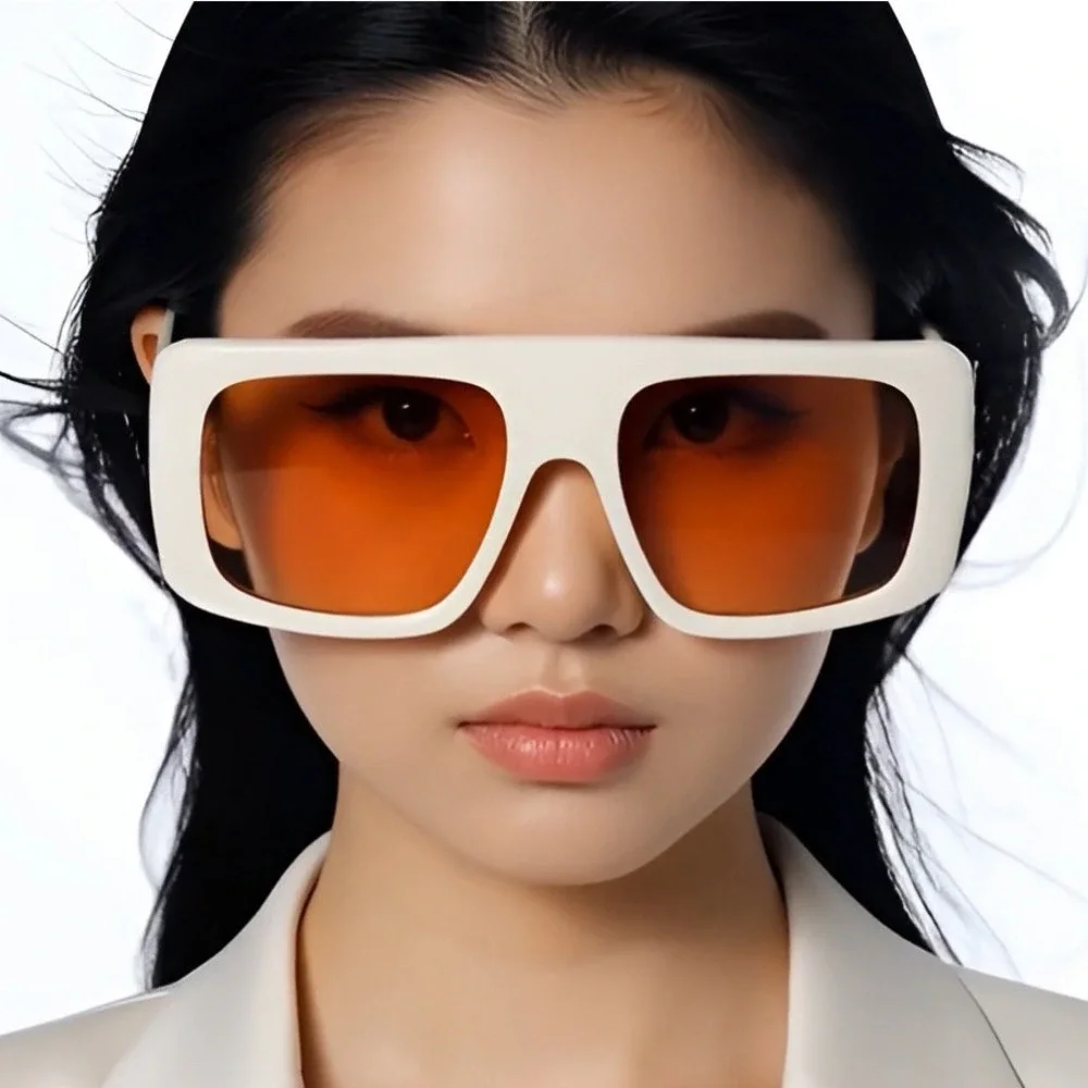 Oversized XL Square Sunglasses Fashion Bold Frame Women Trendy Sun Glasses Gafas